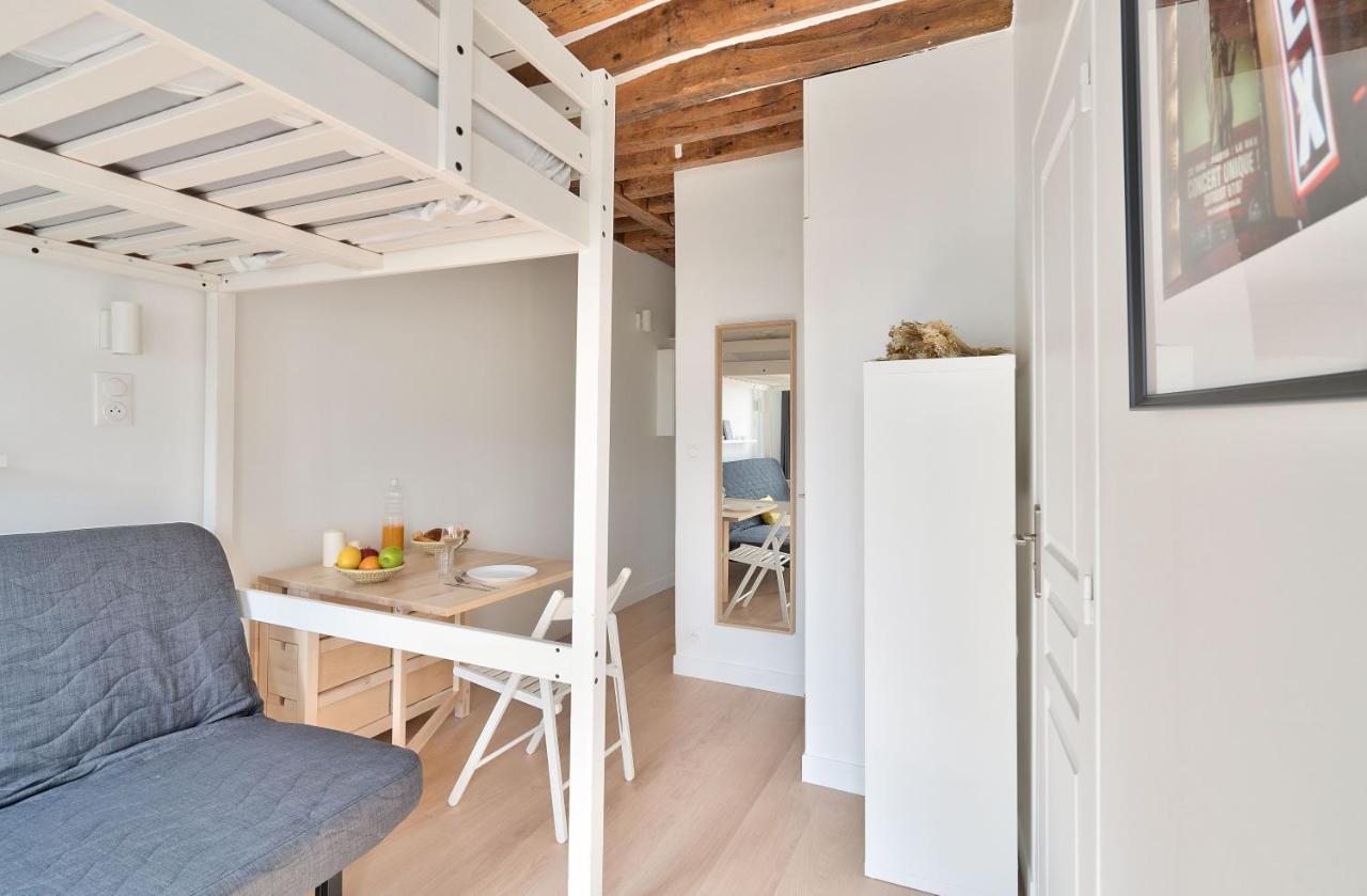 Stylish Mezzanine Studio In The Heart Of Paris 3F Buitenkant foto