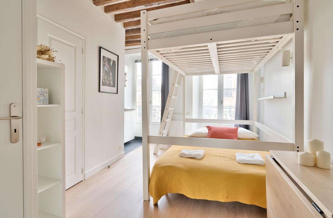 Stylish Mezzanine Studio In The Heart Of Paris 3F Buitenkant foto